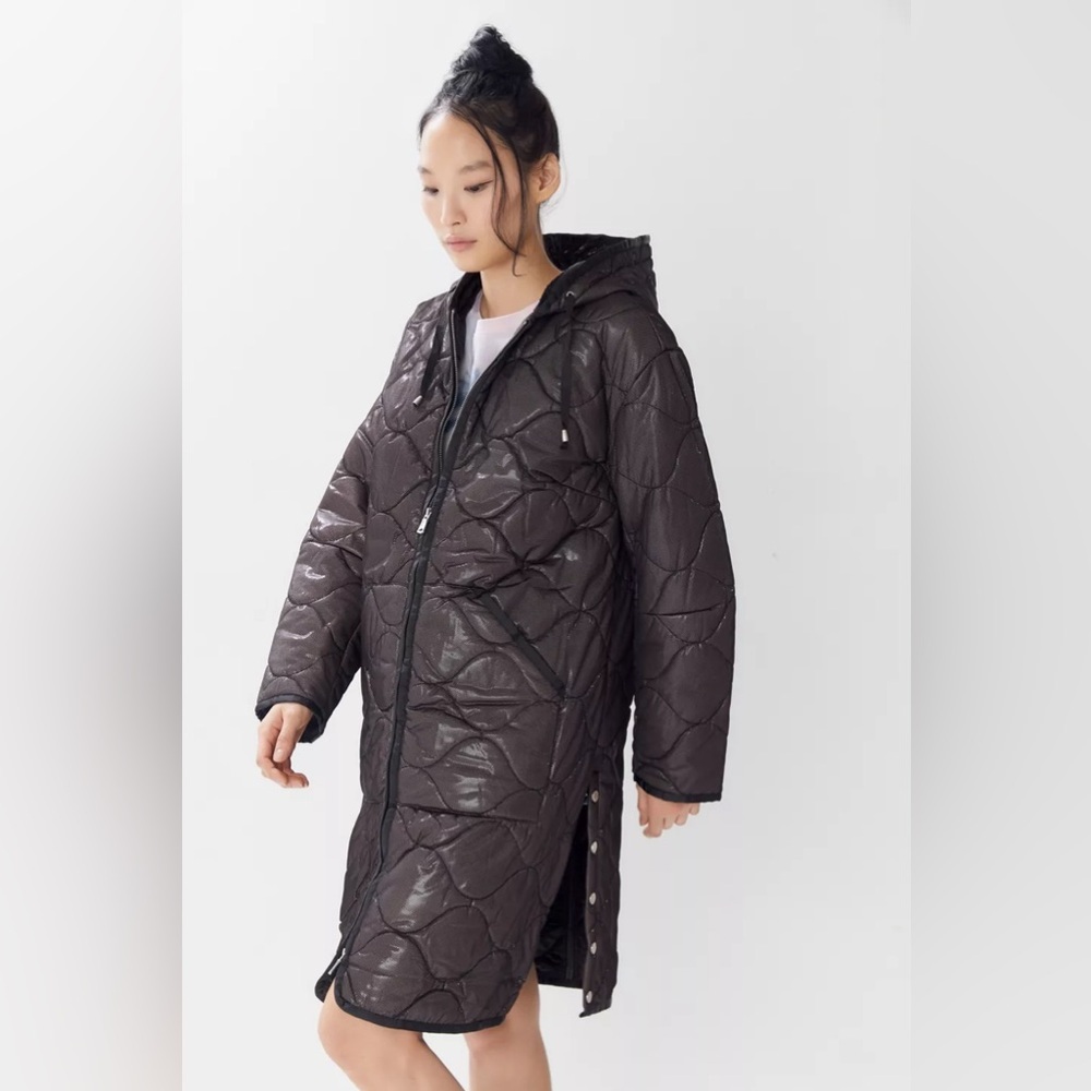 Avec Les Filles Quilted Puffer Coat UO, Size Small